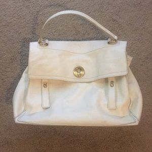 Yves Saint Laurent cream hand bag